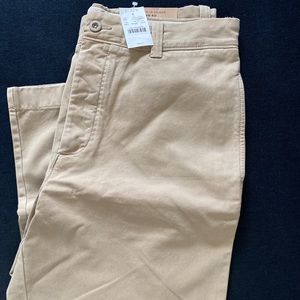 J. Crew Relaxed Fit Broken-In Chinos, 34x30, Khaki, JCrew J.Crew Button Fly.